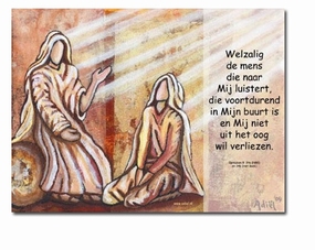 Poster `Luisterend leven`